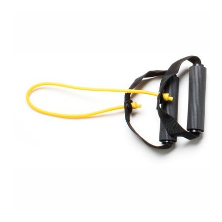 Fabrication Enterprises CanDo Exercise Tubing with Handles, Yellow, 18" 1330123